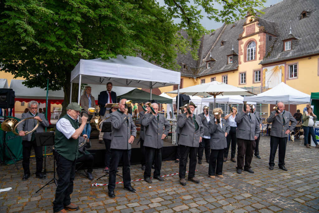 Die Bläsergruppe des JVR umrahmte das Festprogramm mit zahlreichen Einsätzen und verabschiedete die Besucher mit einem „Auf Wiedersehen“.